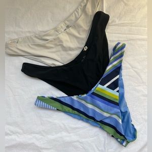 Three piece aerie bikini bottom set